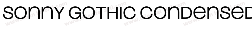Sonny Gothic Condensed Regular字体转换